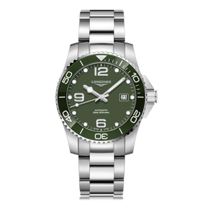 Longines Longines Longines Green Disc Comcas Mechanical Diving Watch นาฬิกาผู้ชาย L3.781.4.06.6