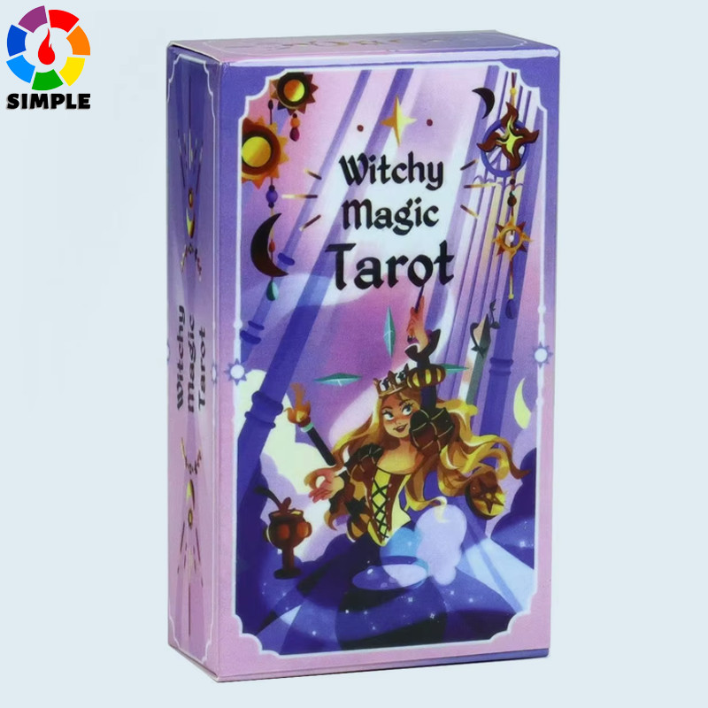 Witchy Magic Tarot Deck An Enchanting 78-card Tarot Deck Designed with Magical and Charming Illustrations 10.3*6cm