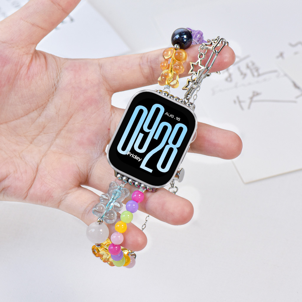 น่ารัก Clear Candy Bear สายคล้องคอสําหรับ Xiaomi Redmi Watch 5 Active สมาร์ทวอท์ชสร้อยข้อมือสําหรับ Redmi Watch5 Active