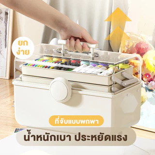 ohayo กล่องเก็บปากกาสี กล่องเก็บเครื่องเขียน ปากกาขนาดใหญ่ จุของได้เยอะ สำหรับเก็บเครื่องเขียน สีไม้ สีน้ำ