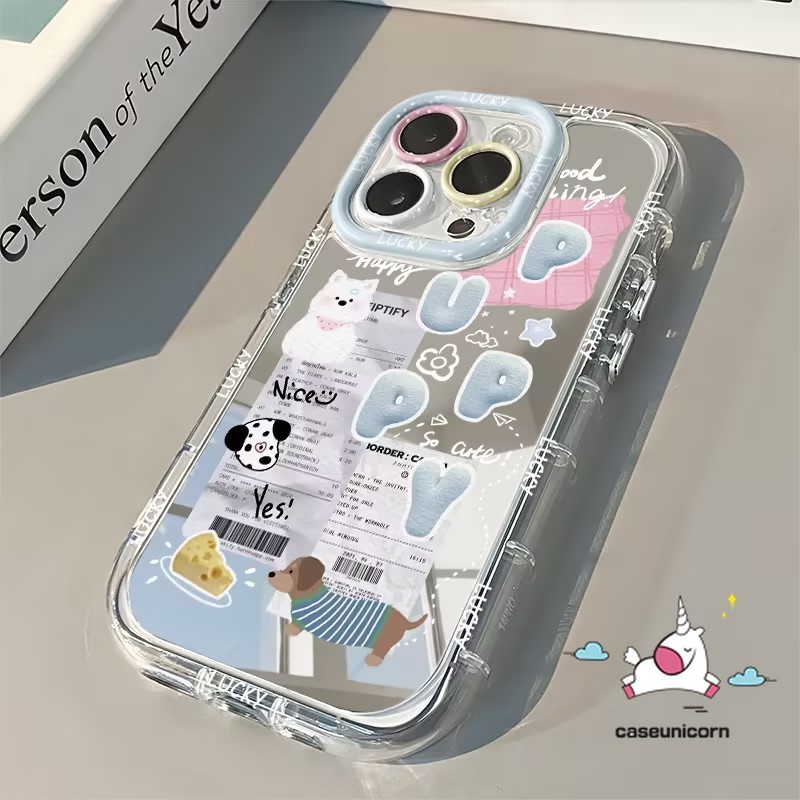 Art ดอกไม้สร้อยข้อมือหรูหรากระจก Make Up สําหรับ Samsung A15 A14 A12 A05s A54 A05 A24 A55 A25 A02s A35 A03 A13 A34 A10s A51 A03s M12 Retro กรณีลูกสุนัข