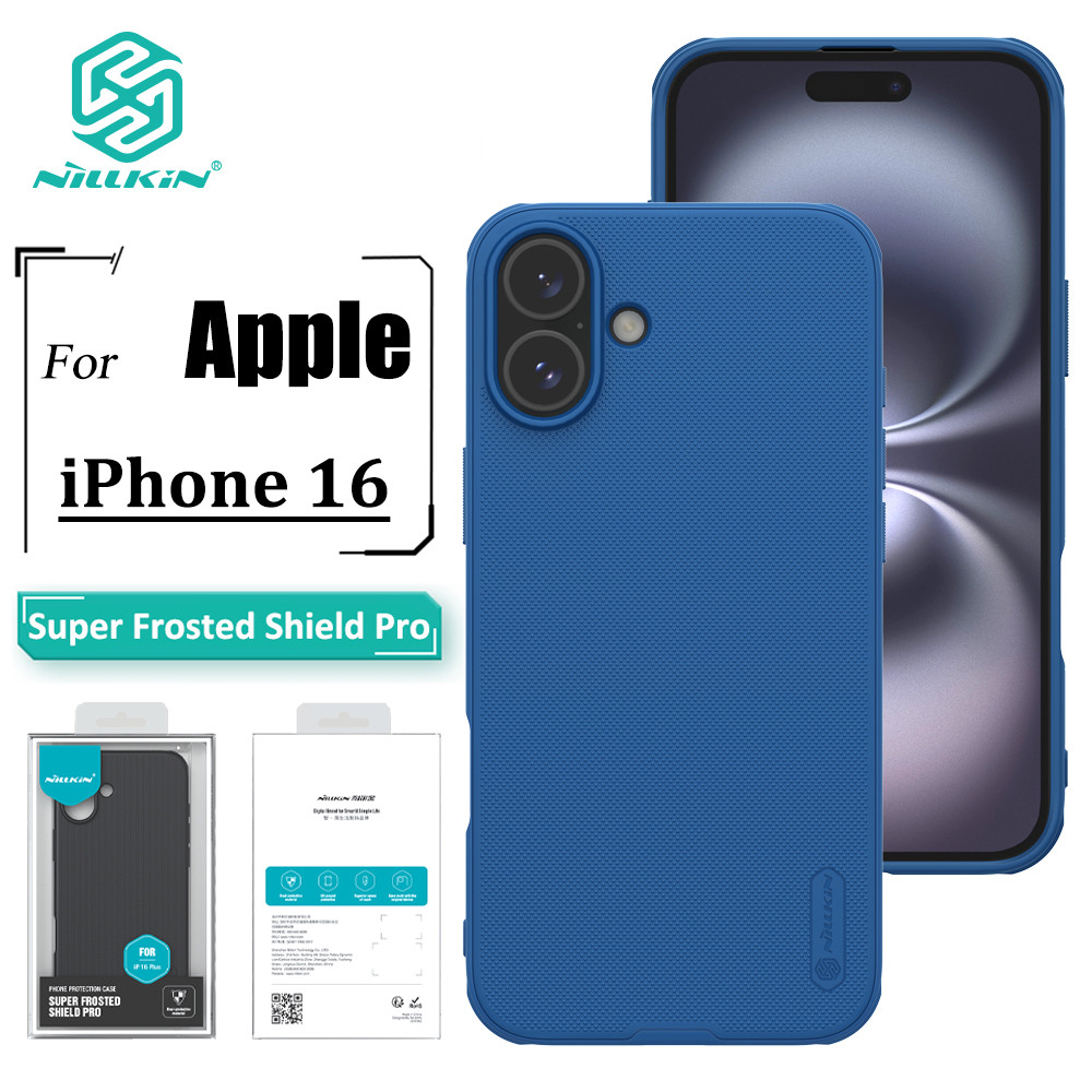 Nillkin Hard PC Shield Pro เคสโทรศัพท์สําหรับ iPhone 16 กรณี Ultra Thin Anti ลายนิ้วมือกันกระแทกกลับกรณี