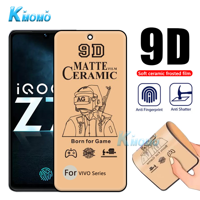 ฟิล์มเซรามิกด้านนุ่มสําหรับ VIVO IQOO 12 11 11s Z9 Z9x Z8x Z7 Z7x Z7s Z6 Z6x 4G 5G ป้องกันหน้าจอ