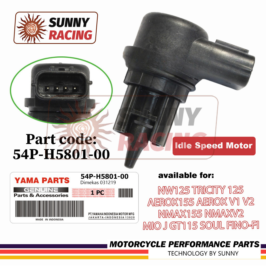 วาล์วควบคุมรอบเดินเบา ISC For Nmax155 Aerox155 Aerox V1 V2 NMAX V2 Mio J GT Soul GT X ชิ้นส่วนรถจักรยานยนต์