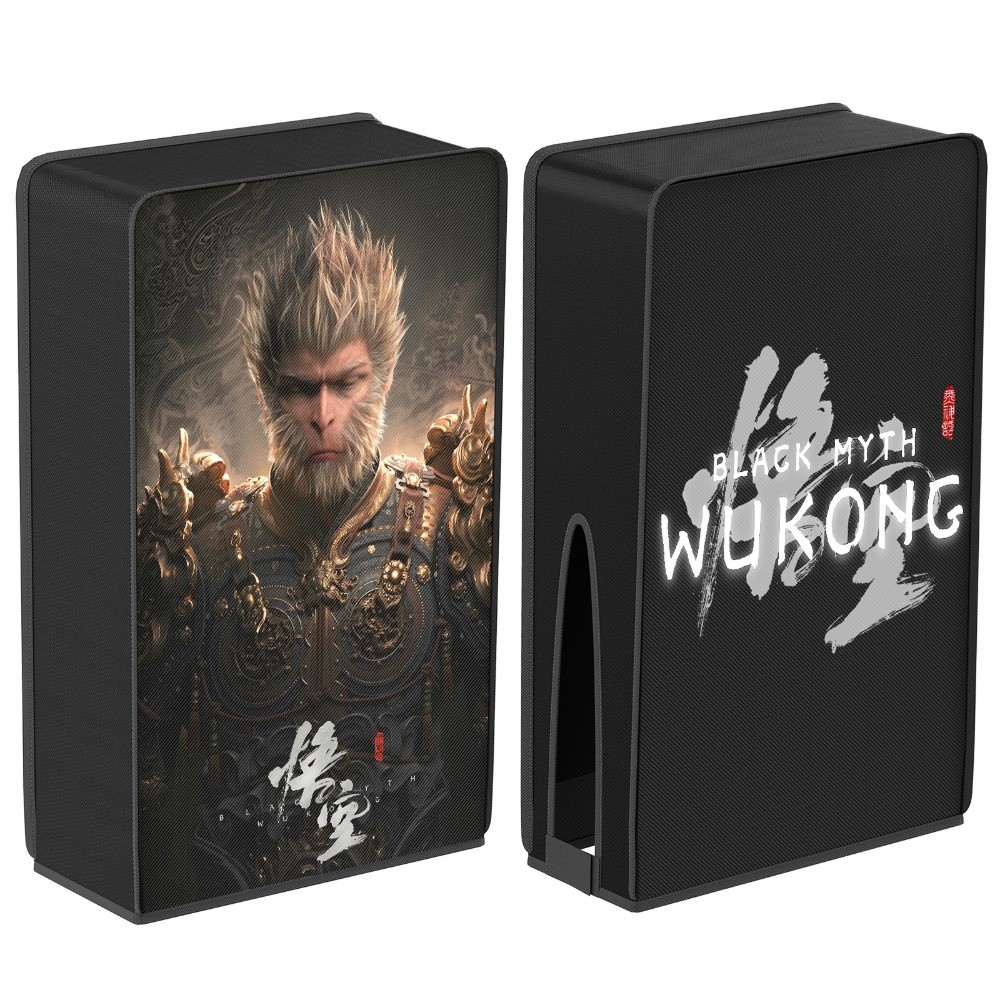 Black Myth Wukong ผ้าคลุมกันฝุ่นสําหรับ PS5 / PS5 Slim Digital & Disk คอนโซล Protector ฝุ่นผิวสําหรับ PlayStation 5 เกมอุปกรณ์เสริม