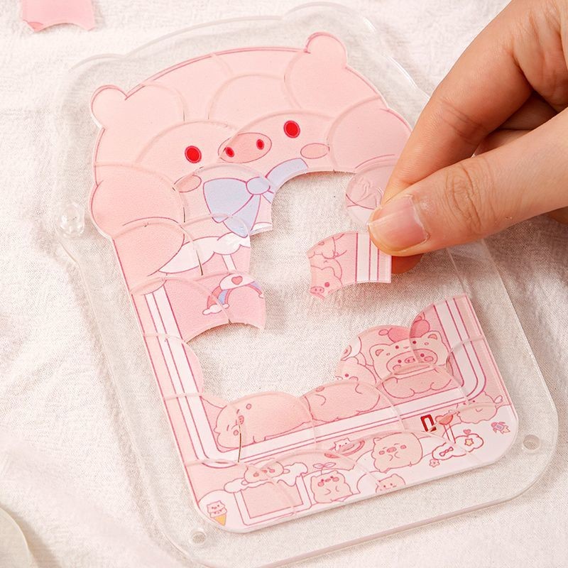 Spot Goods#Acrylic Puzzle Cute Pet Pig Puzzle in the Bottle3to6Children's Educational Toys Creative 