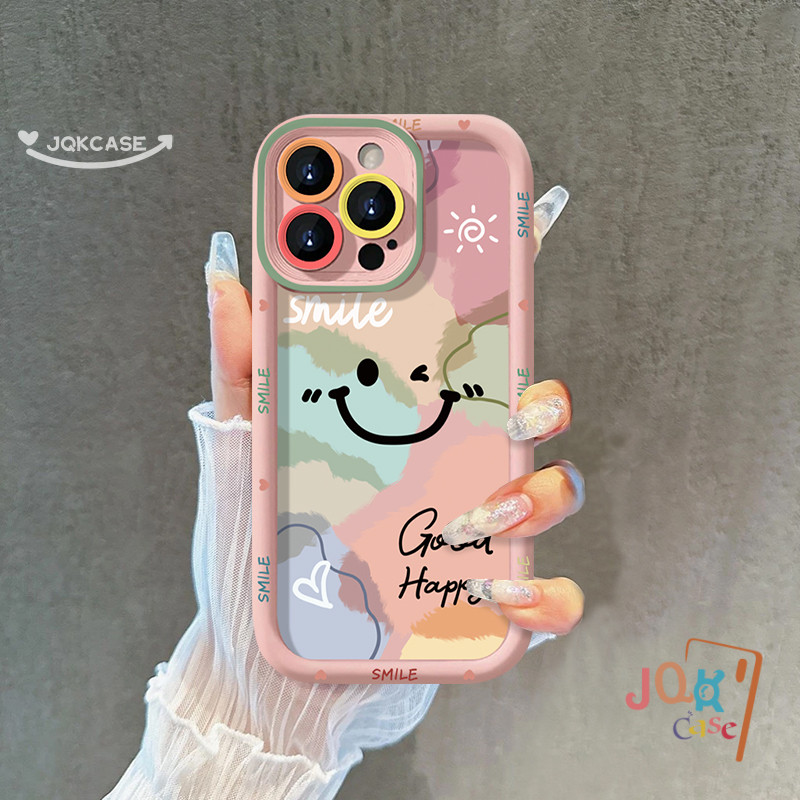 เคส เหมาะสำหรับ Redmi 12 13C 10A 12C A1 9T 9 10C 9A 9C NFC Note 9 12 11s 10 11 8 Pro Max Pro ยิ้มหน่อย โชคดี แฟชั่น เคส - รูปที่ 3