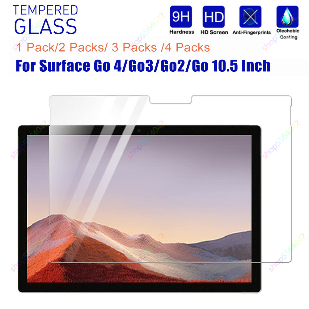 กระจกนิรภัยป้องกันหน้าจอสําหรับ Microsoft Surface Go 4 / Go 3/ Go2 10.5 นิ้ว Surface Go HD 9H ความแข