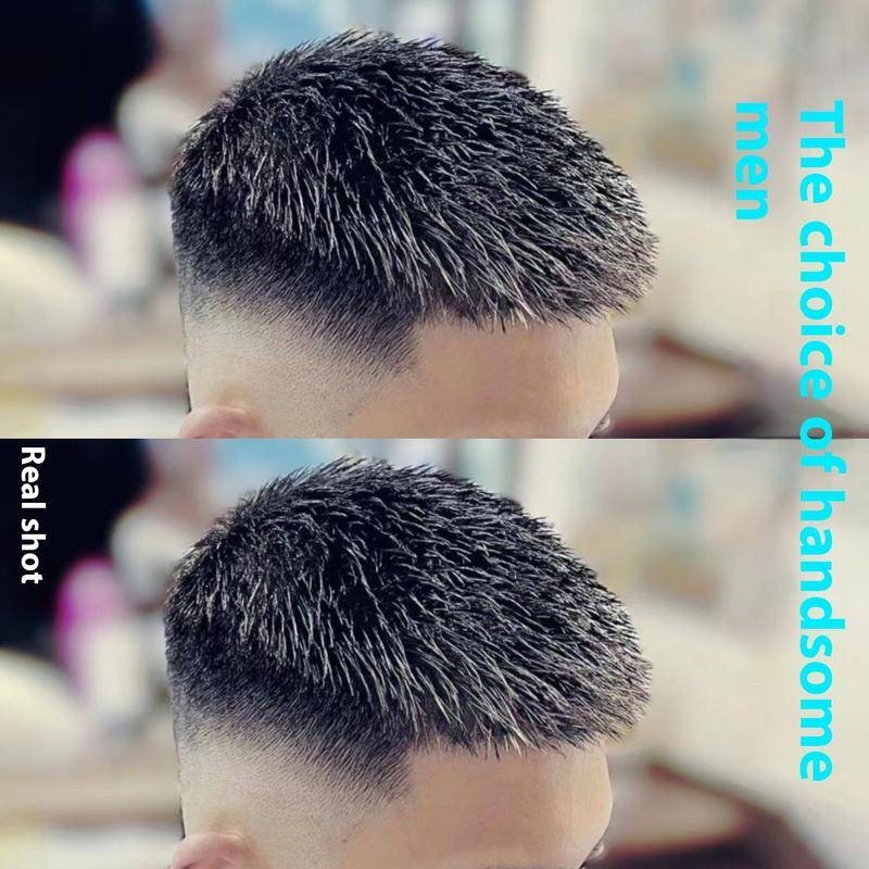แฟชั่นสั้นผู้ชาย ผมปลอม วิกผมมนุษย์ 100% สําหรับชายสีธรรมชาติ ผมปลอม ผม