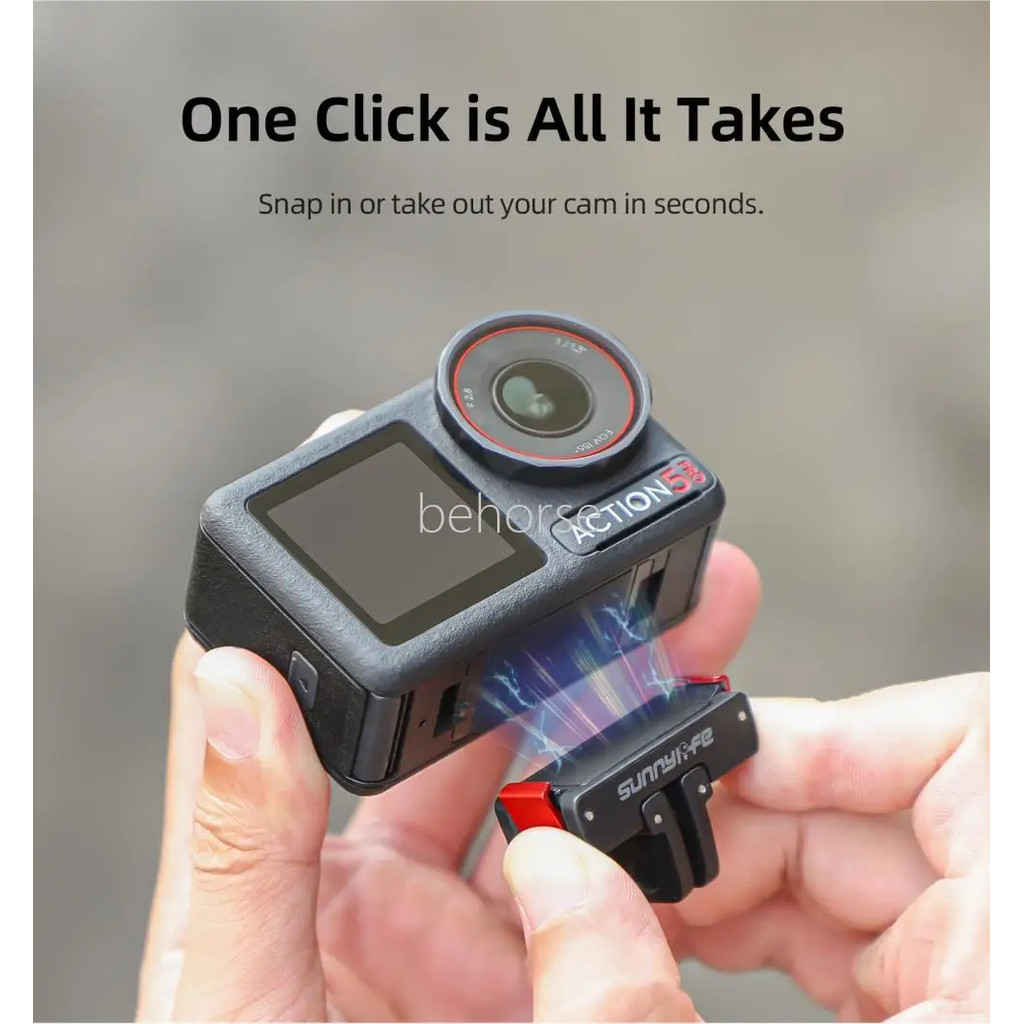 อะแดปเตอร์แม่เหล็กมัลติฟังก์ชั่นสําหรับ DJI Osmo Action 5 Pro/4/3/2 พับอะแดปเตอร์ 2 Claw 1/4 ด้ายสําหรับ DJI Action 5 Pro