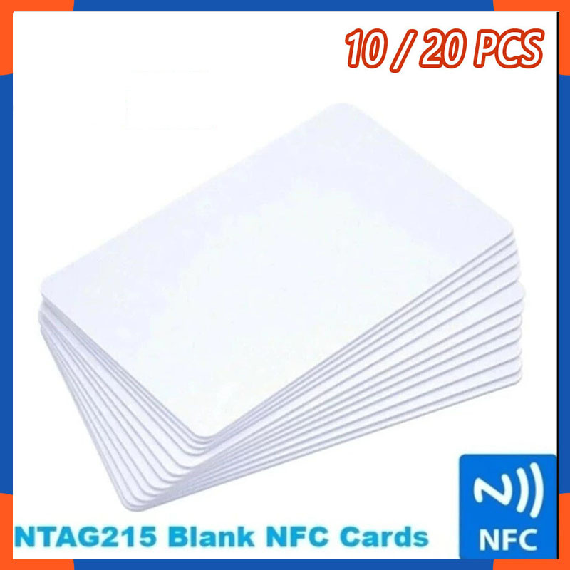 Ntag 215 White Blank Card Coin Sticker 504 Bytes เข้ากันได้กับ Amiibo และ NFC Enabled โทรศัพท์มือถือ