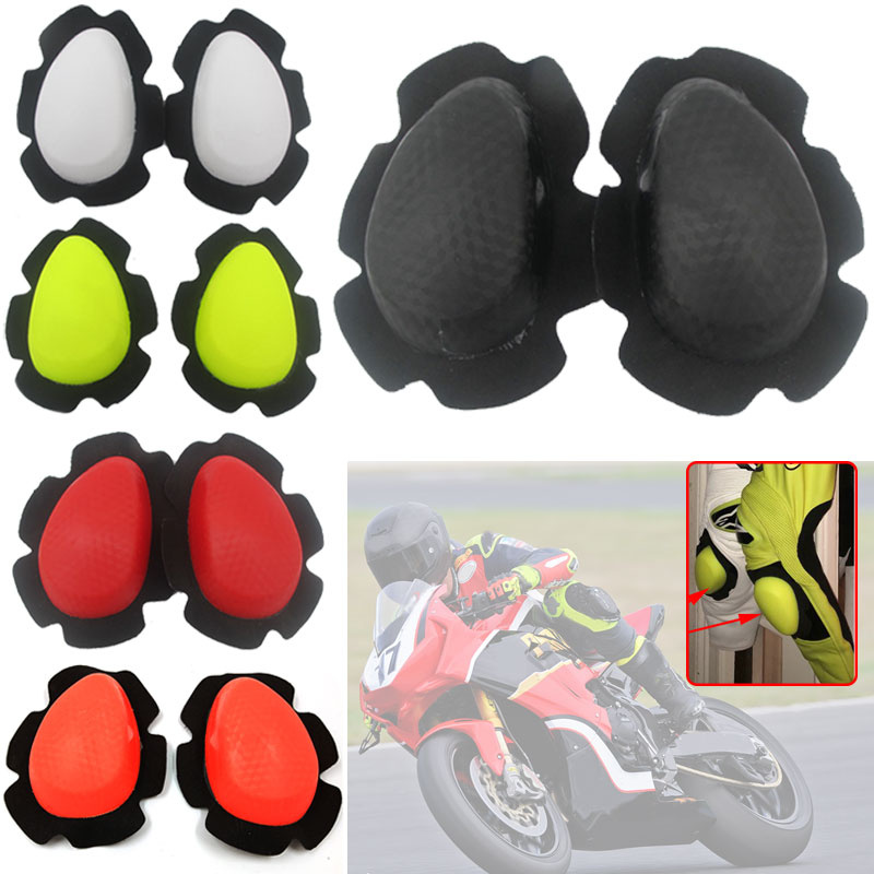 Hfmoto คู่ Universal ผู้ใหญ่รถจักรยานยนต์ ATV Motocross เข่า Pucks Sliders Protector สําหรับชาย &amp; ผู้หญิงแข่งอุปกรณ์ป้องกันรองเข่า