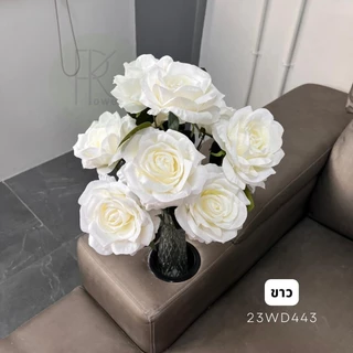 กุหลาบปารีส 10 ดอก ดอกไม้ ดอกไม้ประดิษฐ์