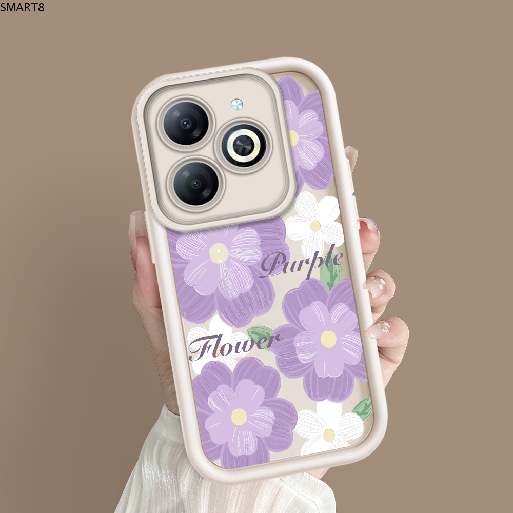 For Infinix Smart 8 เคสอินฟินิกซ์ เคส JGS New Original Design Soft Liquid Silicone Camera Protection Phone Case Cover