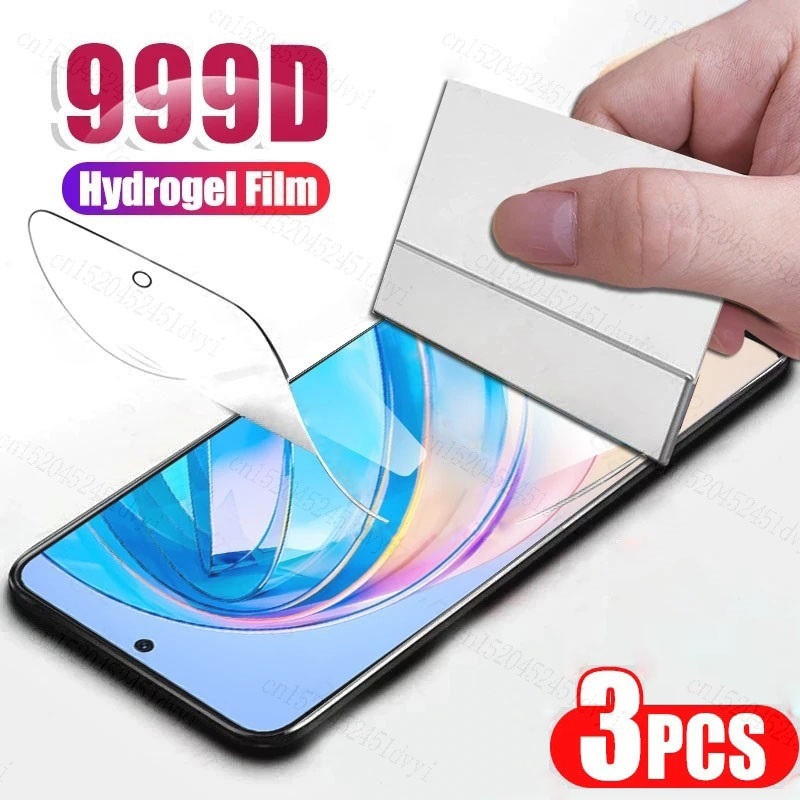 999D Full Cover HD Clear Soft Hydrogel ฟิล์มสําหรับ Honor 30 20 10X 10 9X 8A Pro Plus Lite Prime You