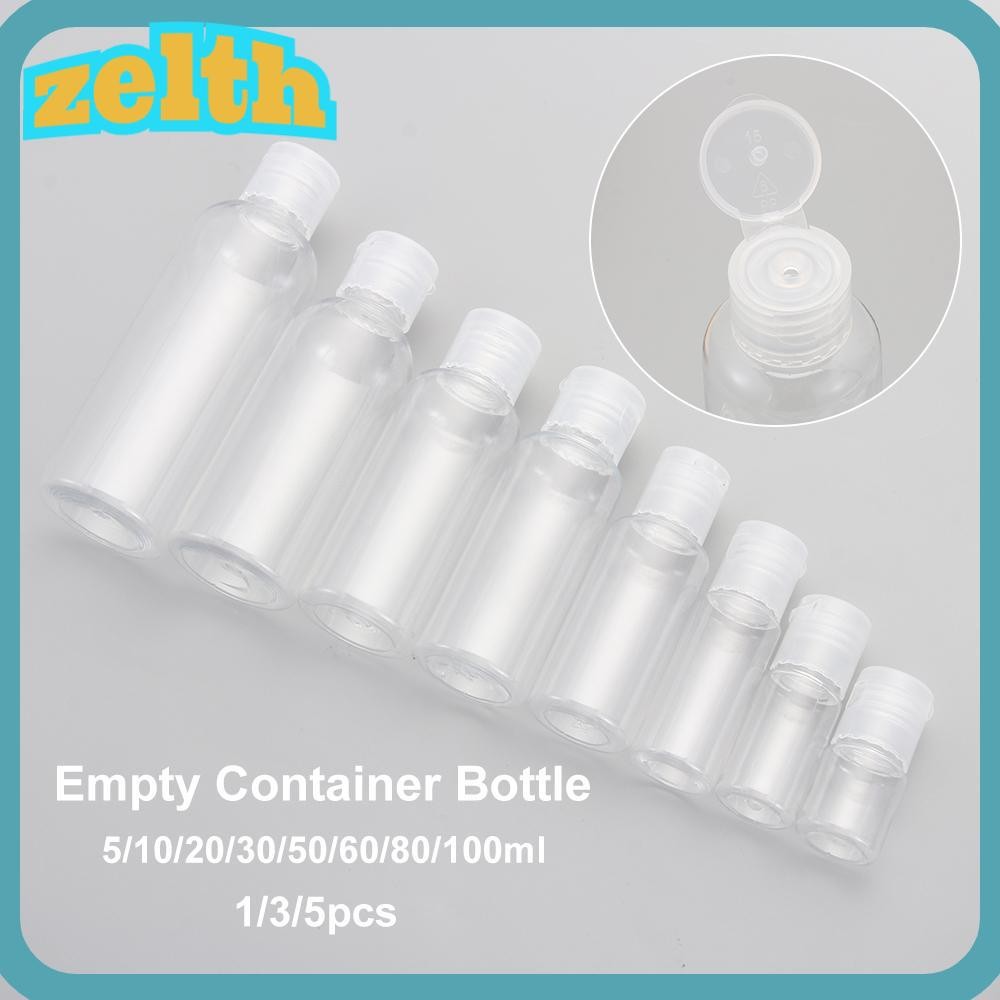 Zelth ขวดคอนเทนเนอร์เปล่า 5-100ML พลาสติกรีฟิล