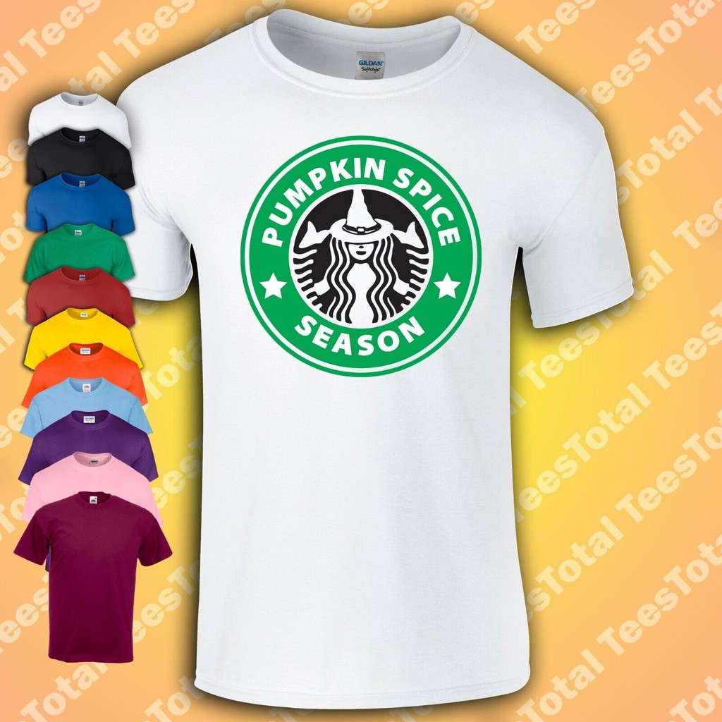 เสื้อยืด tema Pumpkin Spice สำหรับวันฮาโลวีนและฤดูใบไม้ร่วง