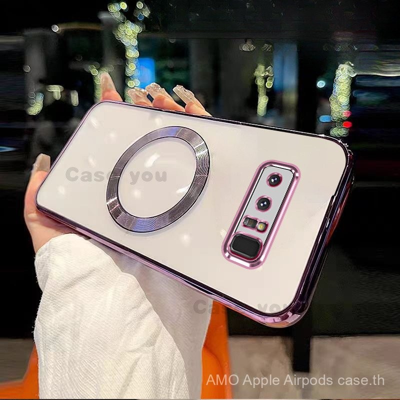 สำหรับ Samsung Galaxy Note 8 Soft Case ล้างกันกระแทกแม่เหล็กไฟฟ้ากรณีโทรศัพท์มือถือรวมทุกอย่างขอบป้องกันการล่มสลายนิ่ม fzdm