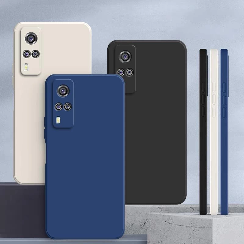 เคส Vivo Y31 สีทึบ Vivo Y31 เคสซิลิโคนป้องกันการตกสีธรรมดาเรียบง่าย YT