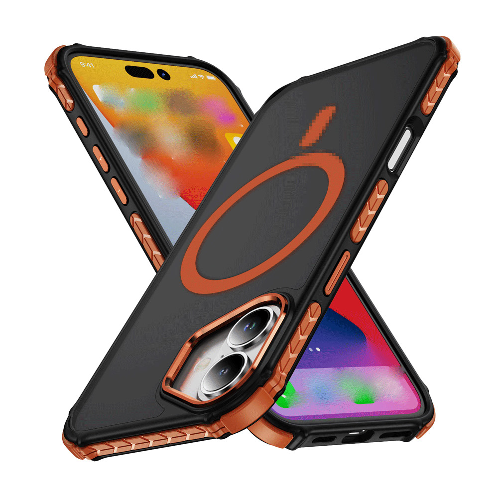 หรูหรากันกระแทกผิวรู้สึกใสเคสโทรศัพท์สําหรับ iPhone 16 Pro Max ซิลิโคนแม่เหล็กโปร่งใสโทรศัพท์มือถือ Funda ฝาครอบกรณี