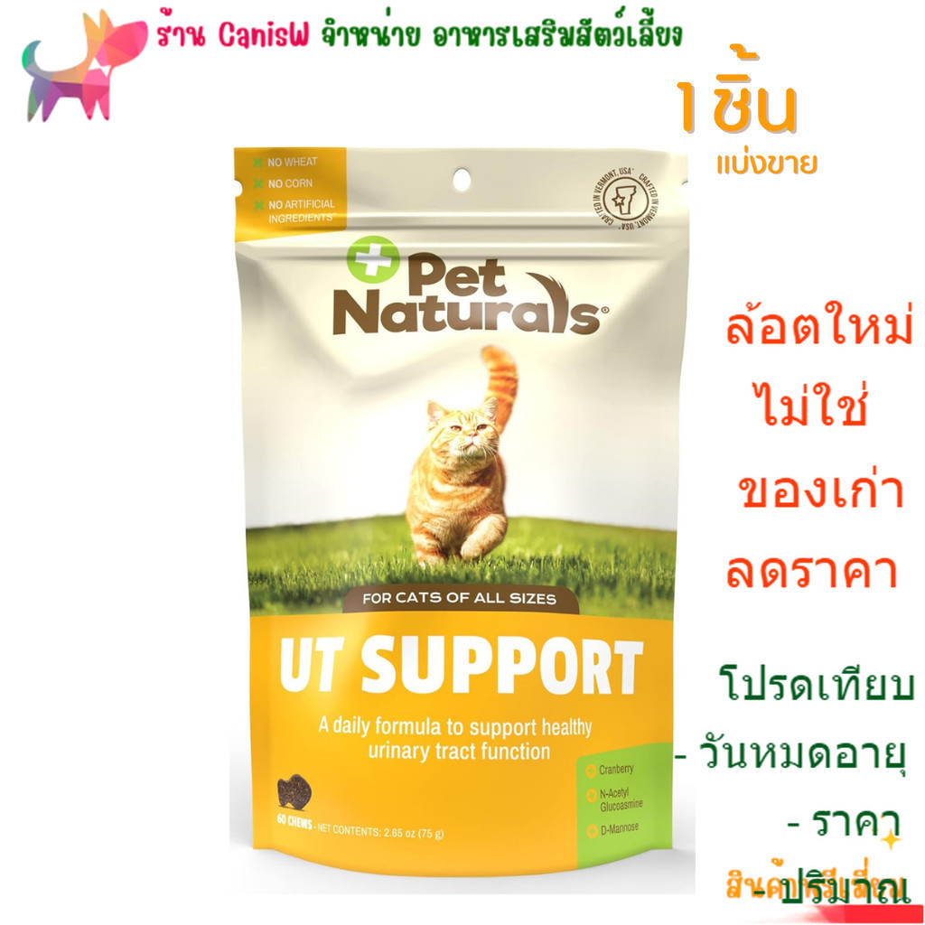 นิ่ว ระบบทางเดินปัสสาวะ แบ่งขาย 1 ชิ้น ซอง แมว เสริม ขนม อาหาร วิตามิน UT SUPPORT CRANBERRY URINARY 