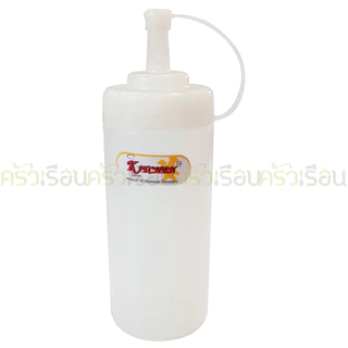 Reangwa Standard ขวดบีบ พลาสติก RW9095TR ขาว 15 ออนซ์ / 450 ml. 6.7 x 20 ซม.