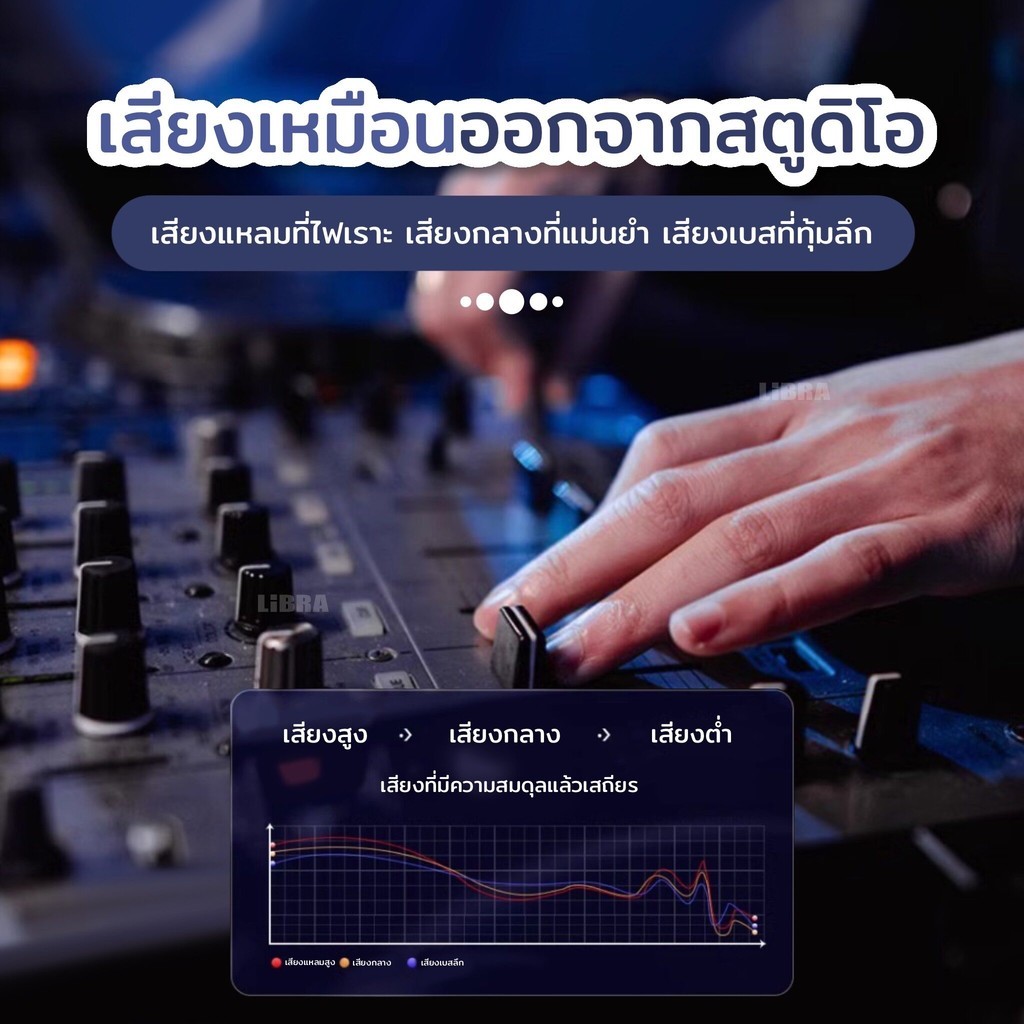 หูฟังบลูทูธ LiBRA แท้ บลูทูธTWS5.4 HiFi เสียงชัด มาพร้อมจอLEDกับไมค์ในตัว รองรับทั้งIOSและAndroid - รูปที่ 5