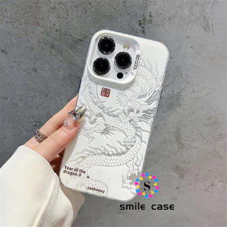 เจ๋งมากโทเท็มมังกร เคสไอโฟน กันกระแทก สําหรับ เคสไอโฟน11 เคส IPhone11 12 13 14 15 PRO MAX XR XS MAX 6 7 6S 8 CYK144