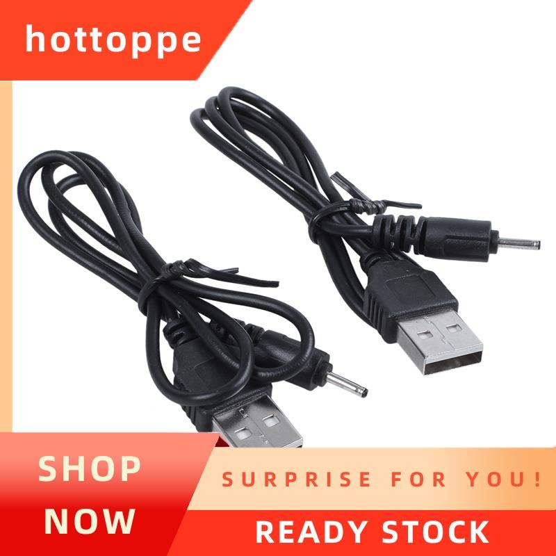 hottoppe สาย USB 2.0 มม.เครื่องชาร์จ DC สําหรับ Nokia 6280 E65 N73 N80 N95 50 ซม. 2 ชิ้น