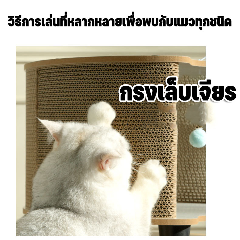 พร้อมส่ง😻บ้านแมว ที่ลับเล็บแมว ของเล่นแมว รูปร่างเปลือกไข่ใหม่ ทนต่อการสึกหรอ