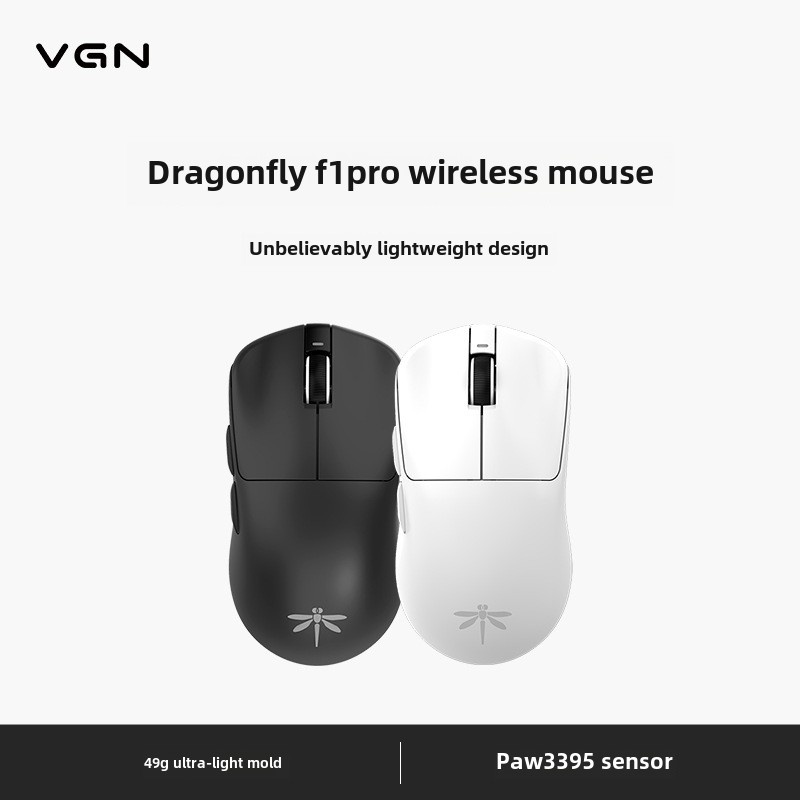 Vxe dragonfly R1 Mouse Game PAW3395 เมาส์ไร้สายน้ําหนักเบา