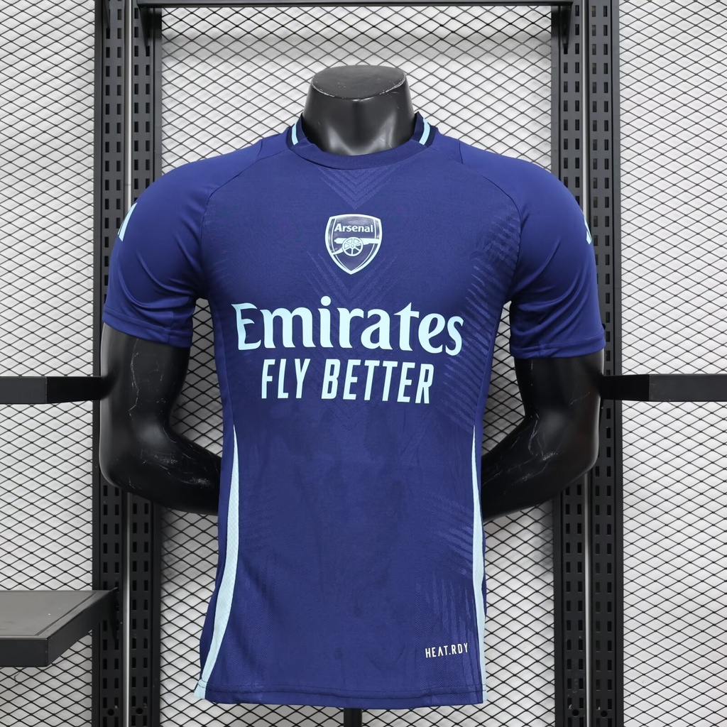 Player version 2425 Arsenal pre match training football top เสื้อยืดแขนสั้นกีฬา AAA+