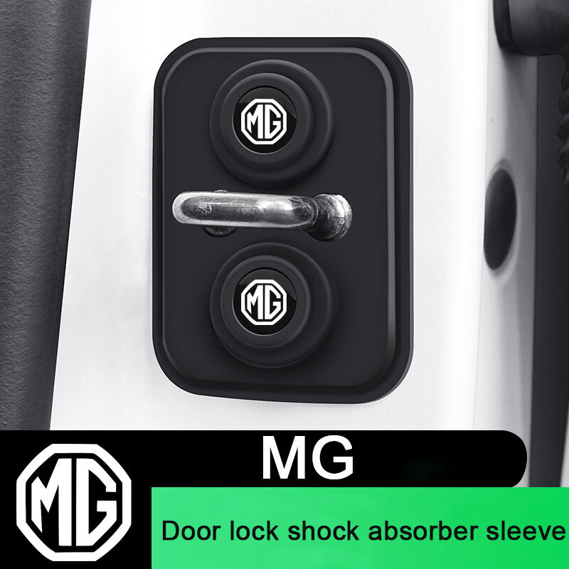 1/4 ชิ้น MG ซิลิโคนล็อคประตูรถป้องกันประตูล็อคโช้คอัพเงียบอุปกรณ์เสริมสําหรับ MG TF ZR HR HS ZS EP MG5 MG3 MG4 EV 4 5 6 GM Mulan 2023 VS HEV อุปกรณ์เสริม 2024