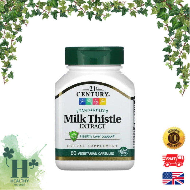 พร้อมส่ง 21st Century Milk Thistle 60 Capsules silymarin มิลค์ ทิสเทิล