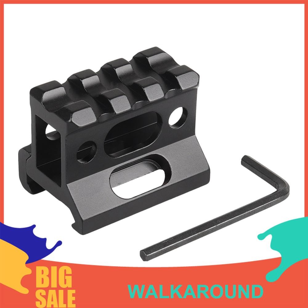3 ช่อง 20 มม.Riser Mount อลูมิเนียมขอบเขต Riser ฐาน Mount สําหรับ Picatinny Rail [walkaround.th]