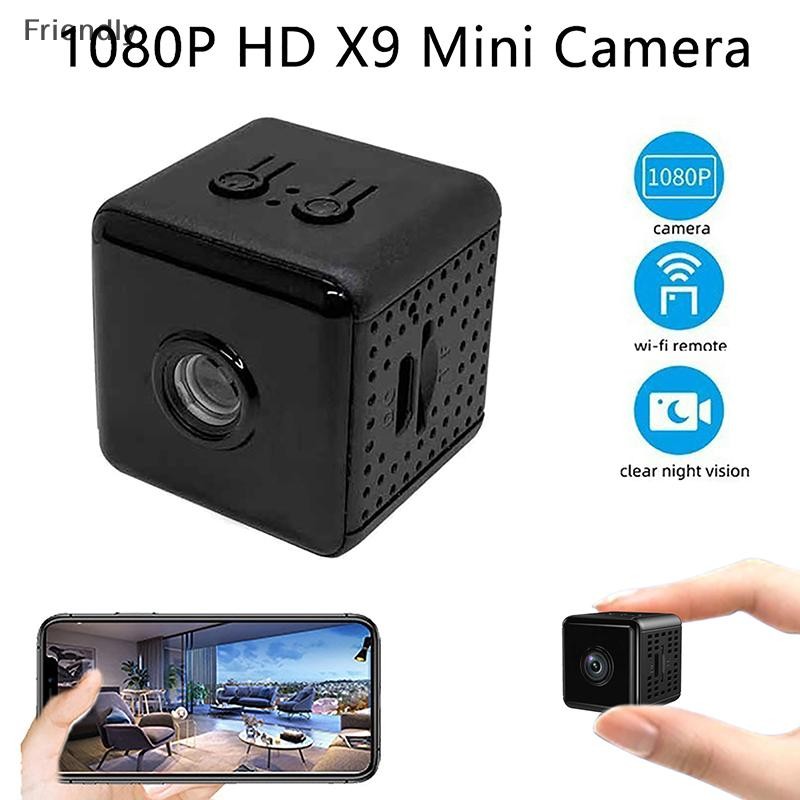 [เป็นมิตร] 3เซนติเมตร1080จุด ความละเอียดสูง x9มินิกล้องขนาดเล็กไร้สายอินเตอร์เน็ตไร้สายกล้องกลางแจ้งตรวจจับการเคลื่อนไหวเตือนการรักษาความปลอดภัยคืนวิสัยทัศน์กล้องบู