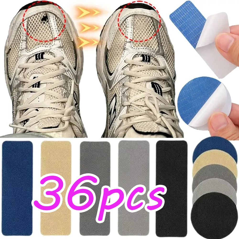 เซ็ต 6 ชิ้น สติกเกอร์ซ่อมรองเท้า กันส้นเท้าเสียดสีและสึกหรอ มีกาวในตัวสำหรับพื้นรองเท้า