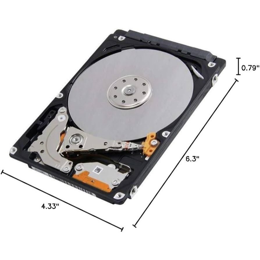 MQ04ABF100 Toshiba 1TB/1000GB 5400rpm Sata 7mm 2.5in Hard Drive 128mb, 6 Gbit/s,Mechanical Hard Disk