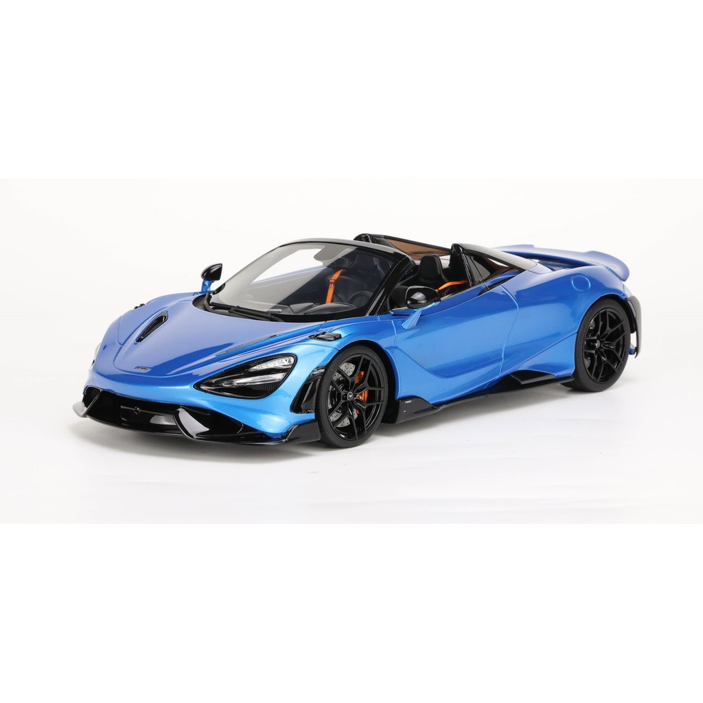 GT SPIRIT 1: 18 MCLAREN MCLAREN 765LT GTS MCLAREN โมเดลรถสีน้ําเงิน