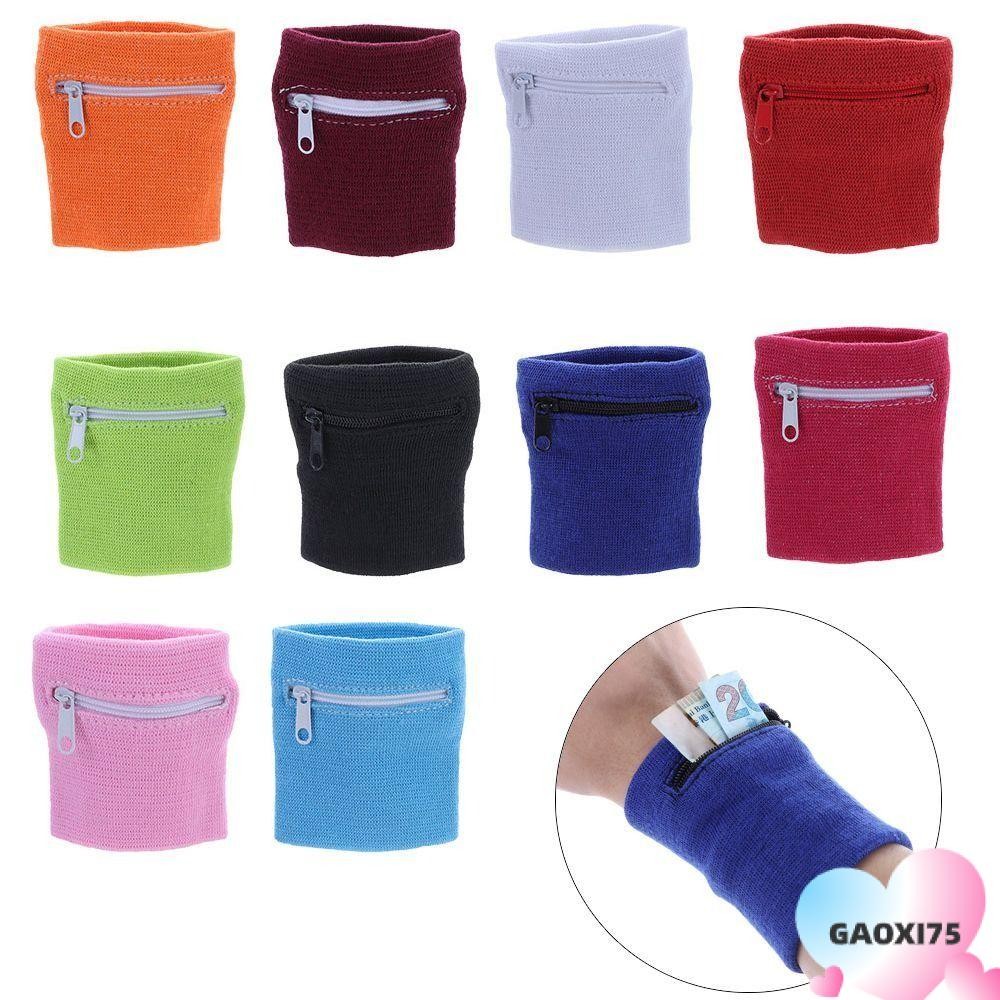 GAOXI75 Wrist Purse Bag กระเป๋าข้อมือสำหรับกุญแจจักรยาน มีซิปและป้องกันการบาดเจ็บ