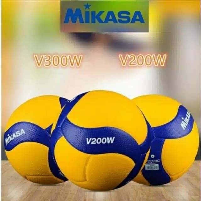 Mikasa V300W Premium Volleyball - V200W - V330W Pu Thin Soft Free Net Valve