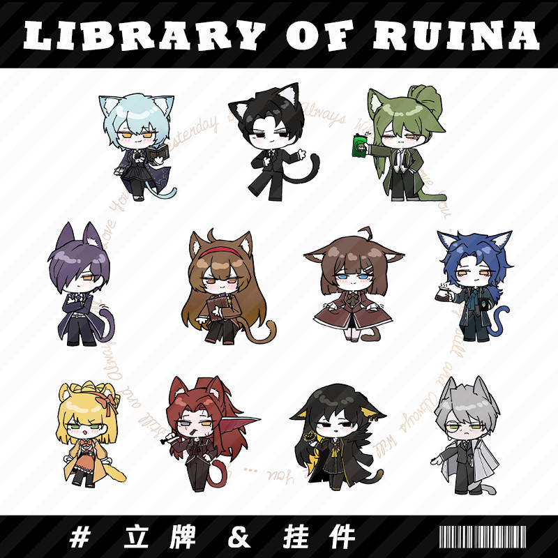 สินค้าใหม่ LibraryOfRuna Ruins Library Border Bus Company สินค้าอะคริลิค ขาตั้งจี้ คอลเลกชัน