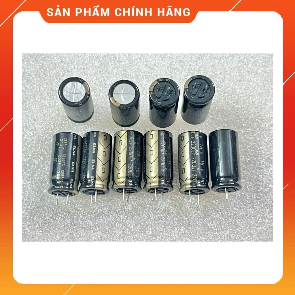 [ 2 ชิ้น ] ELNA RFO CAPACITOR 16V 2200UF, 16V2200UF, 2200UF16V, 2200UF 16V (12.5x25x5.5mm )