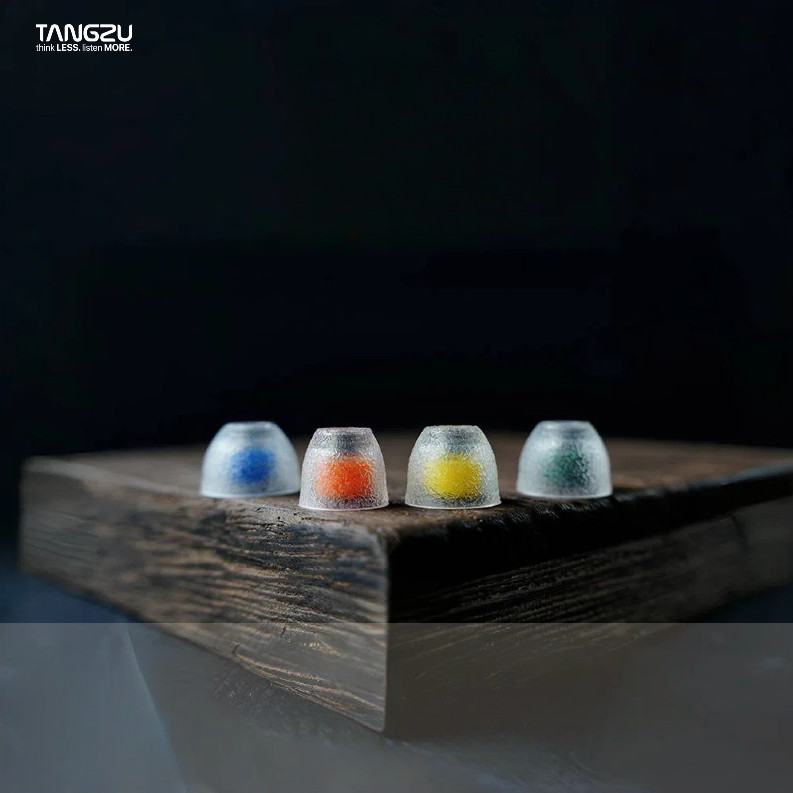 TANGZU Tang Sancai Noble Edition In Ear Tips ซิลิโคนเหลวสแตนเลส Earplug ฝาครอบ HiFi Earplug TangSancai EarTips