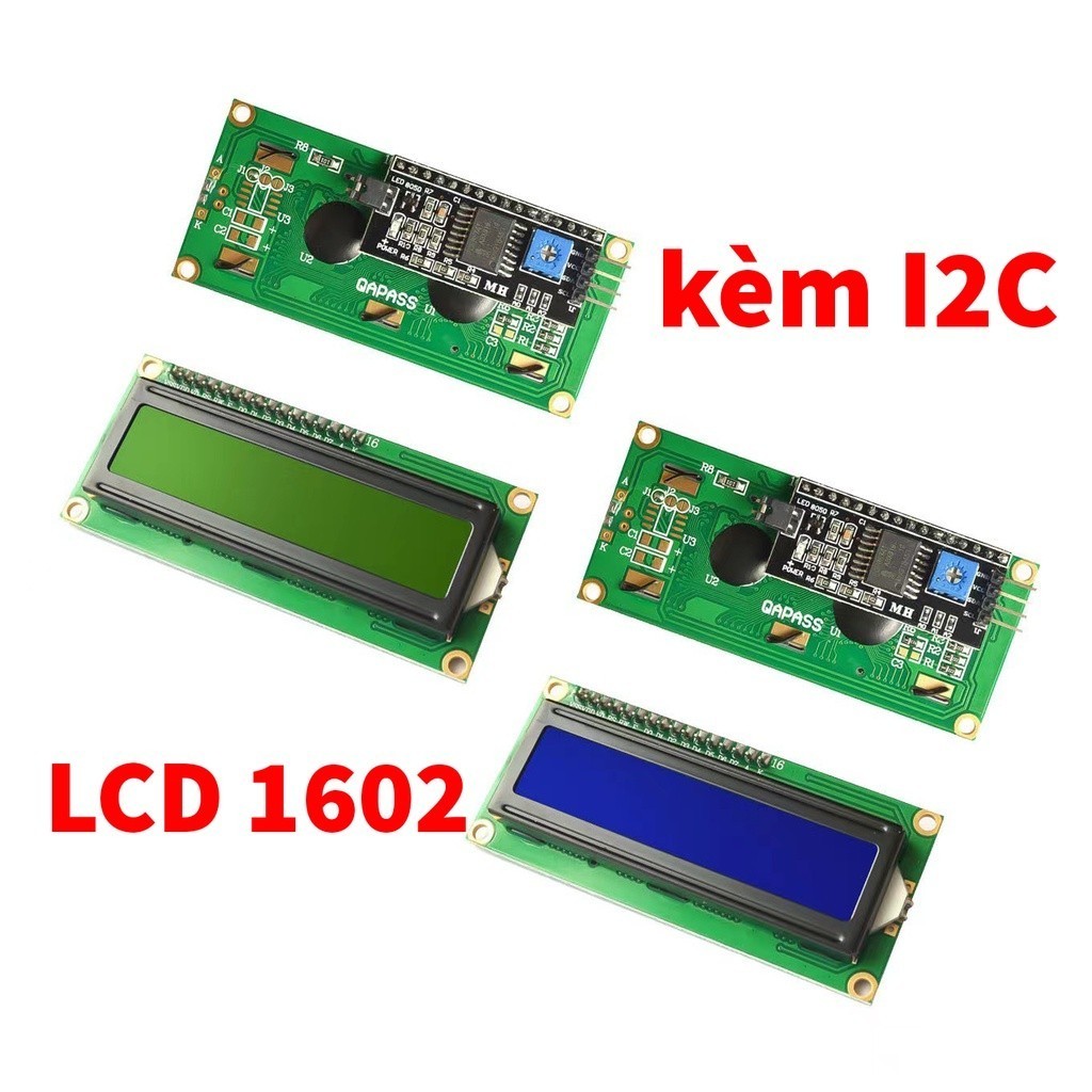 วงจรแปลง LCD 1602 5V + I2C - LCD 1602 สีเขียว/น้ําเงิน