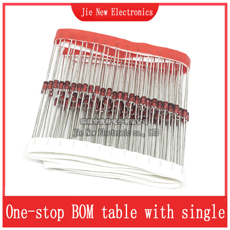 100PCS 1W Zener diode 1N4738A 1N4739A 1N4740A 1N4741A 1N4742A 1N4743A 1N4744A 1N4745A 1N4746A 1N4747