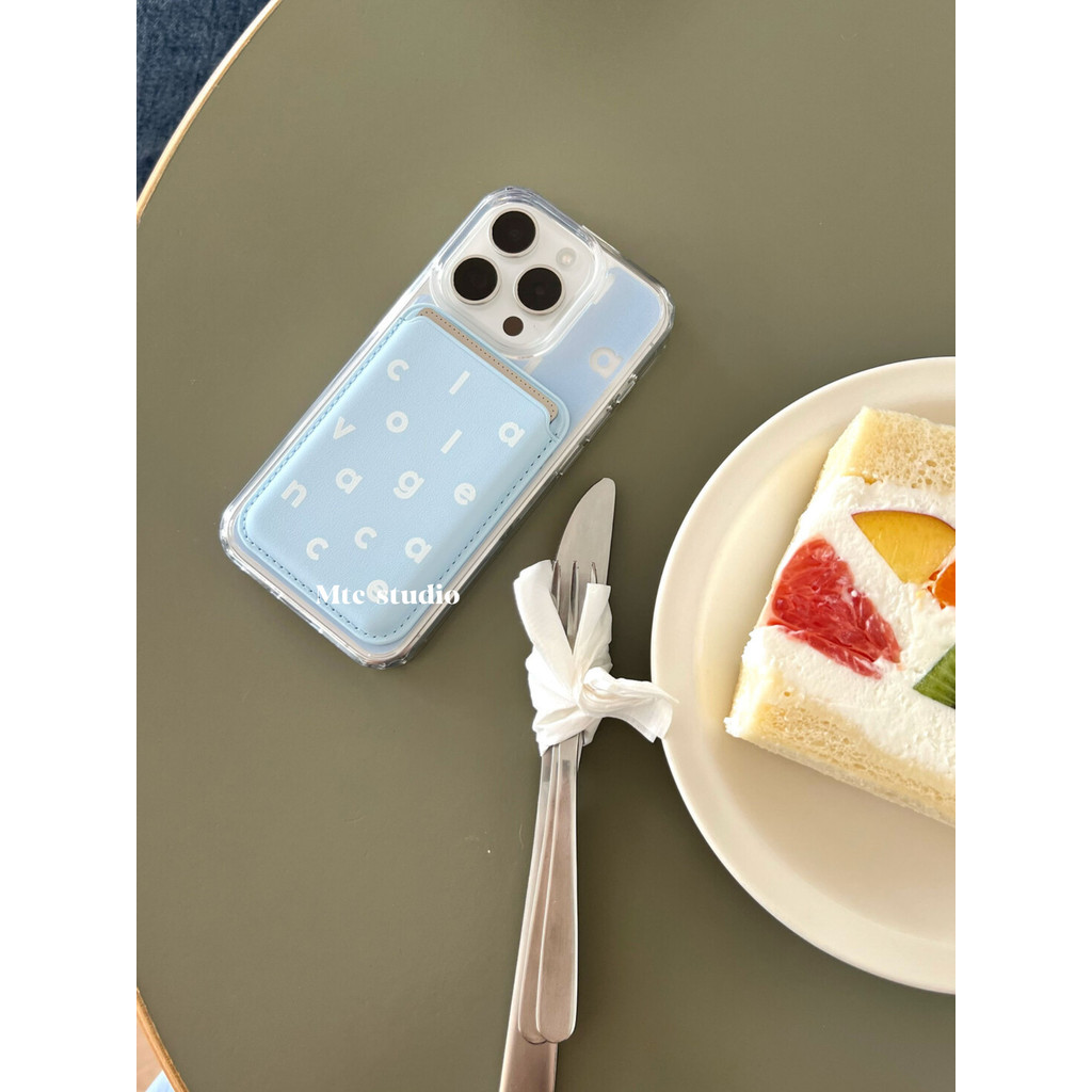 สไตล์เกาหลีสไตล์อินฤดูร้อนNiche Simpleภาษาอังกฤษแม่เหล็กผู้ถือบัตรสไตล์เกาหลีเหมาะสําหรับ16pro Apple 16ProMaxเคสโทรศัพท์iPhone16รวมทุกอย่าง14สไตล์ใหม่14Promaxป้องกันกรณี13หญิงIphone12กรณีIphone11เคส