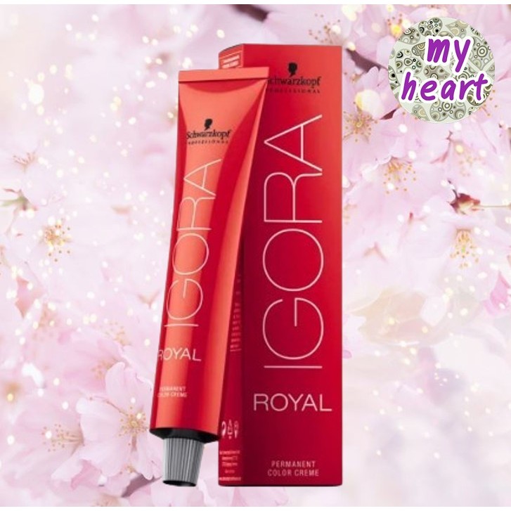 (ไม่แถมไฮ) Schwarzkopf IGORA ROYAL 60 ml ครีมเปลี่ยนสีผม แบบถาวร