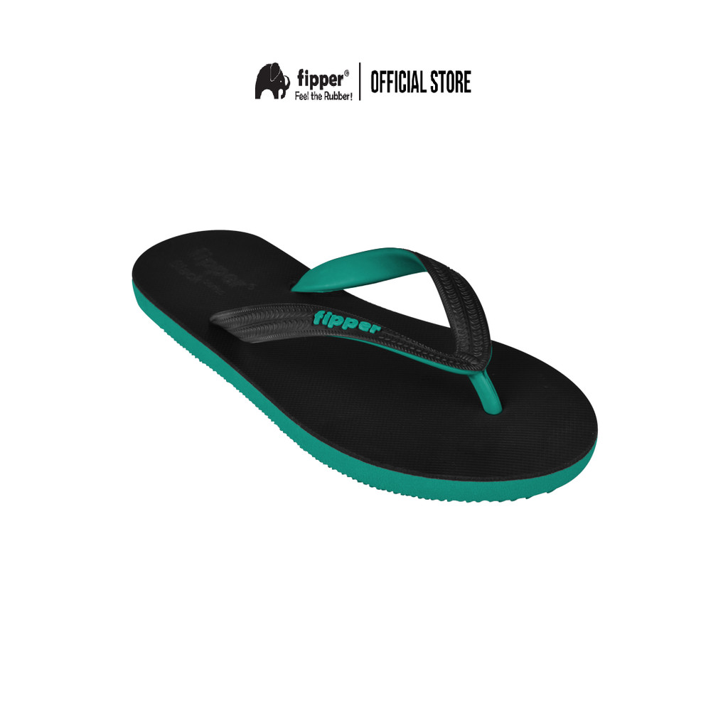 Fipper Selipar Black Series M Getah Green - รองเท้าแตะ Fipper Black Series M Rubber Green