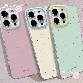 เคสไอโฟน 16 13 ปก IMD ใหม่สุดหรูลายจุดนำโชคสุดน่ารัก สำหรับ IPhone 16 XR 11 15 13 12 14 Pro Max XS X Max 15 7 8 16 Plus